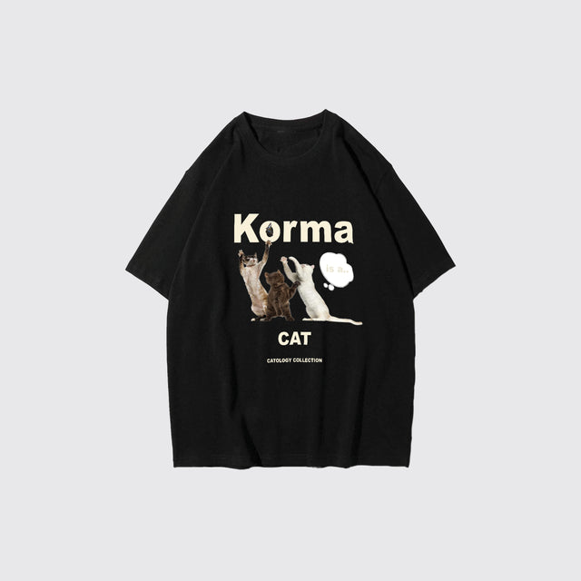 Korma Is A Cat-Black