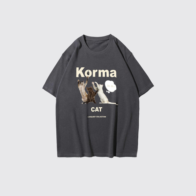 Korma Is A Cat-Charcoal Grey